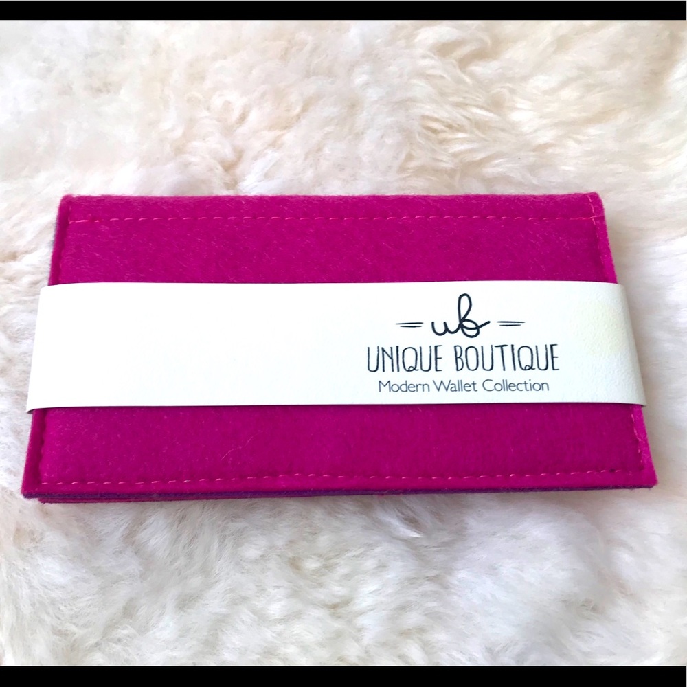 NWT 💗💜Unique Boutique Felt Wallet 💜💗
